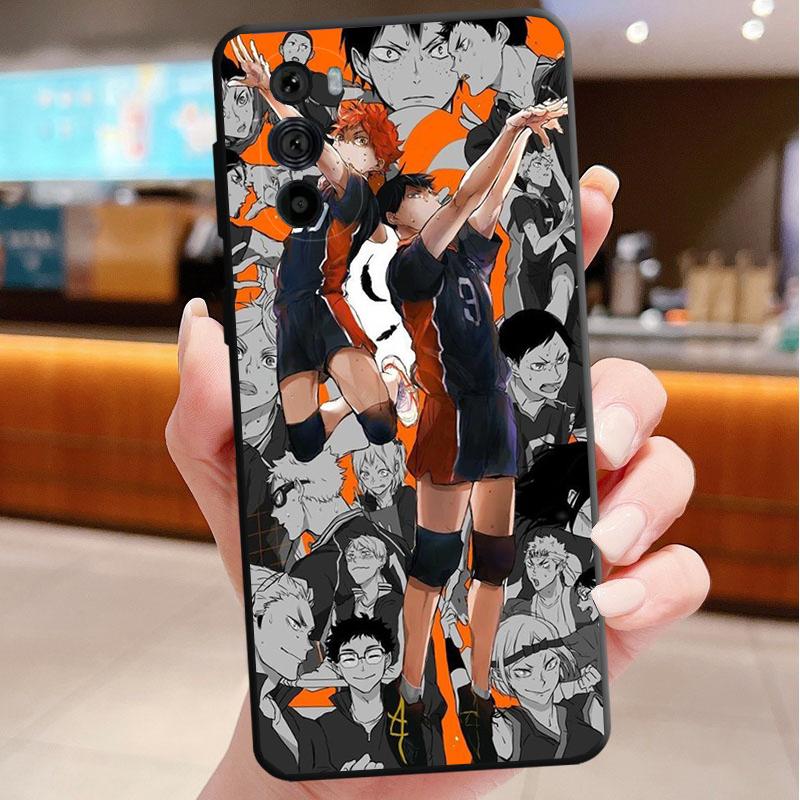 Phone Case For Motorola Edge 50 40 Pro 60 50 40 30 Ultra Neo Fusion G85 G72 G53 G54 G84 G13 G32 Haikyuu Hinata Attacks Anime