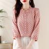 Splicing Lace Chiffon Shirt, Women's Spring Small Shirt, Women's Age Reducing Versatile Top