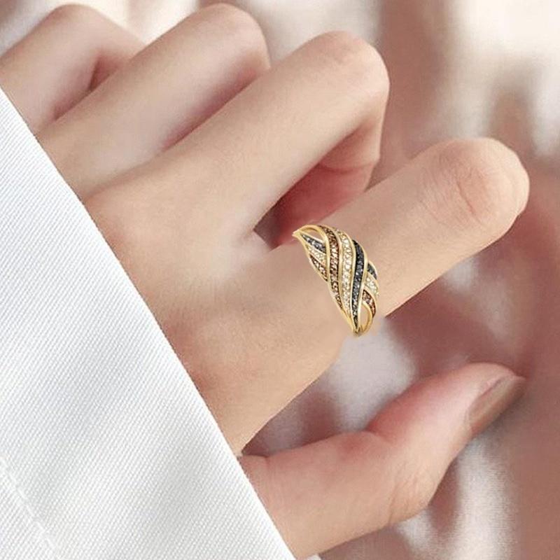 Buy White Gold Two Tone Romantic Rings For Women Lover Bride Wedding Band Engagement Anniversary Gift At Affordable Prices Free Shipping Real Reviews With Photos Joom