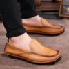 Fashion Genuine Leather Men Flat Designer Shoes Classic Casual Leather Formal Business Loafers New Brand Comfy Soft Bottom Driving Shoes