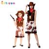 Halloween Masquerade Cosplay Parent-Child Costume Classic Western Cowboy Costume Stage Performance Costume
