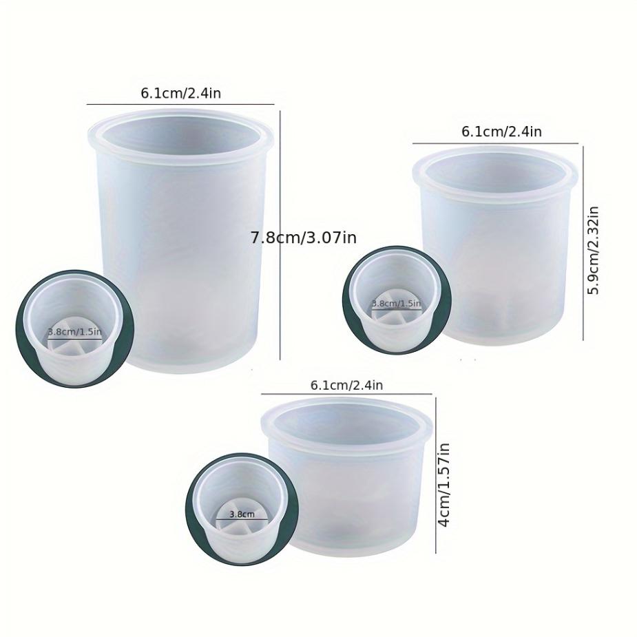 Cylindrical Candlestick Silicone Mold Diy Tea Light Candle Holder Clay Epoxy Resin Casting Molds Wedding Party Home Decoration