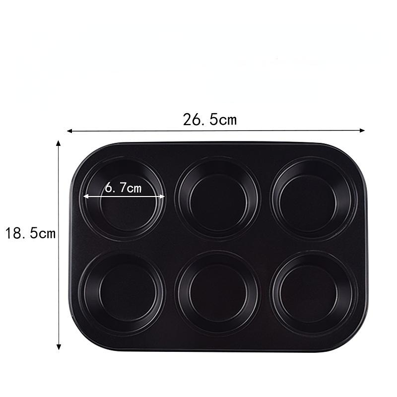 Forma de bolo de 12 furos para uso doméstico 12 assadeiras assadeiras assadeira de 12 furos chapa chapa assadeira assadeira de 5 cm assadeira assadeira