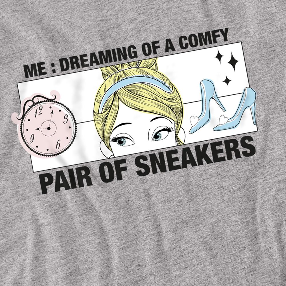 Cinderella Unisex Adult Dreaming Of Comfy Sneakers T-Shirt