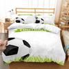 Hot Sell 3D Footballl Printing Duvet Cover Set Sports Bedding Cover Set Man King Size Bed Suit Luxury Quilt Cover Set Breathable Bed Sets