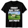 Gepersonaliseerd Custom T-shirt Foto Upload Uw Tekst Heren Dames T-shirt Elke Foto