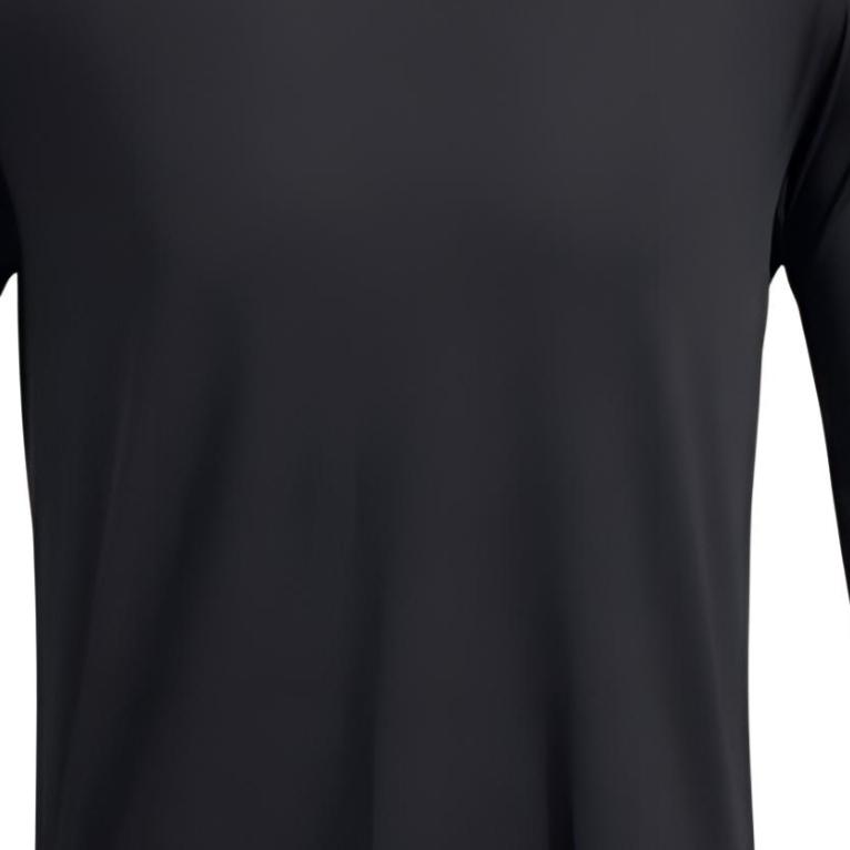 Under Armour Motion Comfortable Round Neck Pullover Sweat-Wicking Breathable Long Sleeve T-Shirt Men T-Shirts Black 1387390-001