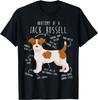 Anatomy of a Jack Russell Terrier Funny Dog Breed Graphic T-Shirt Casual Cotton Tee