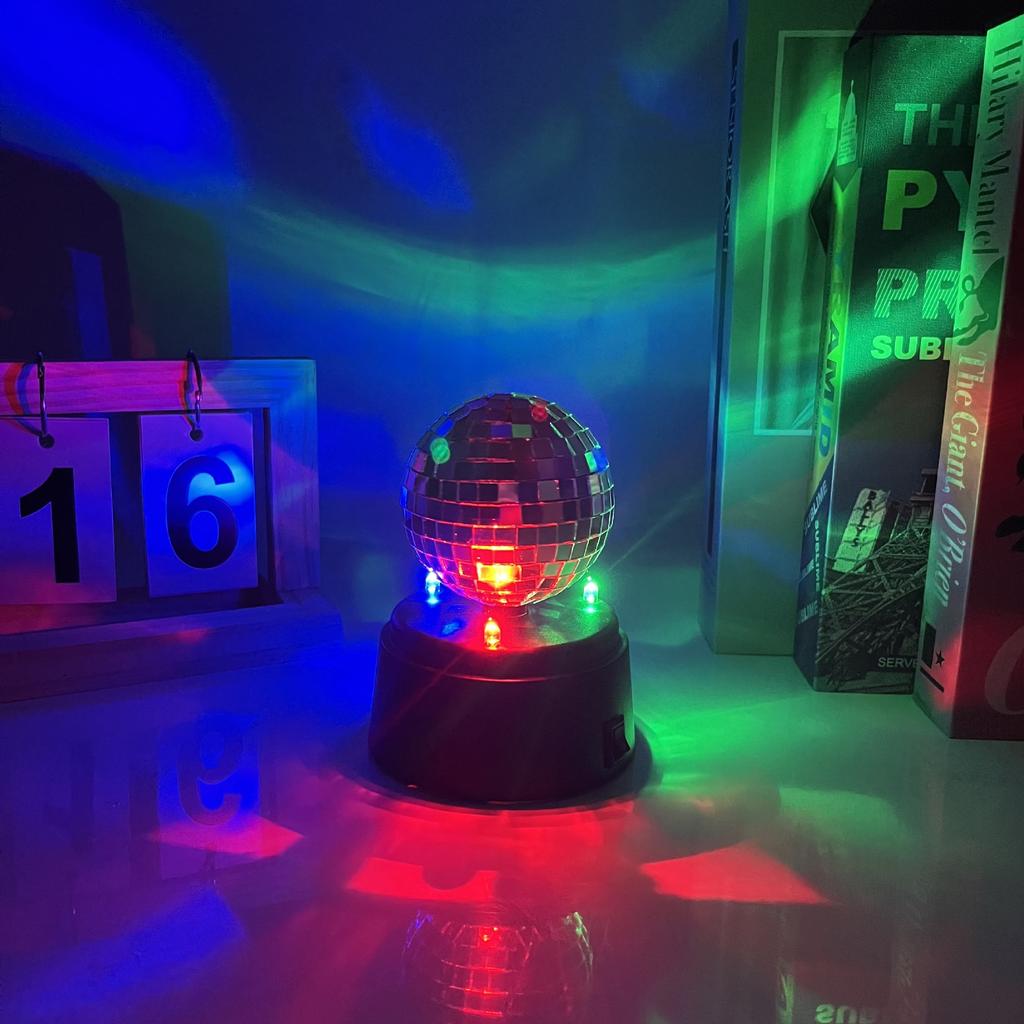 1Pc Disco Mirror Ball Light LED Stage Light Dimmable KTV Box Live Atmosphere Light Night Market Stall Festival Light