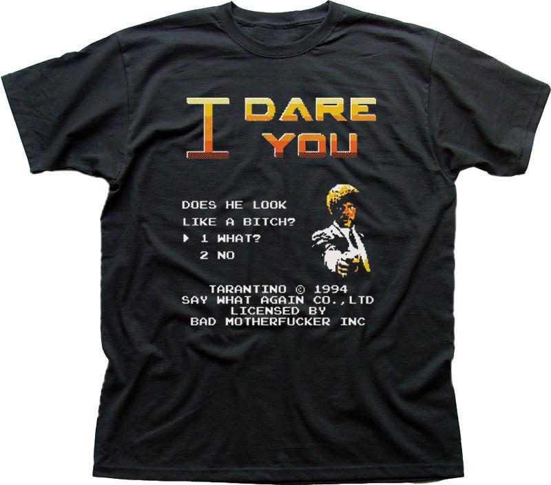 Say WHAT again PULP FICTION bad mother Tarantino arcade funny t-shirt 9865 S разноцветный