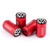 2026 Hot Valve Stems Caps 4PCS 3D Metal Tire Valve Caps Car Tyre Air Stems Cover Decorate For VW Volkswagen GTI Golf 7 Passat R Polo Pass ET1