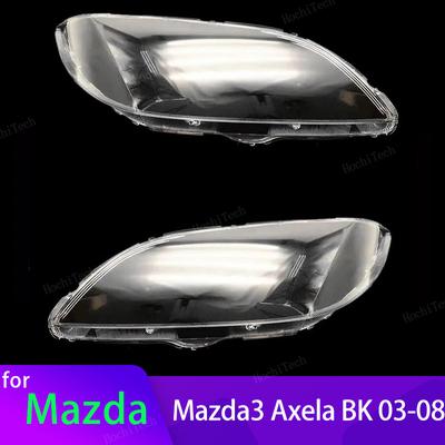 Scheinwerferabdeckung Für Mazda 3 Mazda3 Axela BK 2003-2008 Transparentes Gehäuse Frontscheinwerfer Linse Schale Glas Lampenabdeckung