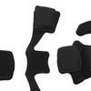3PCS Memory Foam Pad Protective Sponge Lining Helmet Padding Kit for Universal Motorcycle Scooter Bike Cycling Helmet Black