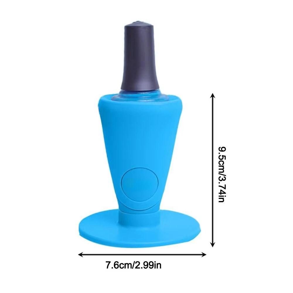Rotatable Silicone Nail Polish Holder Anti-Spill Nail Polish Bottle Organizer  Manicure Tool