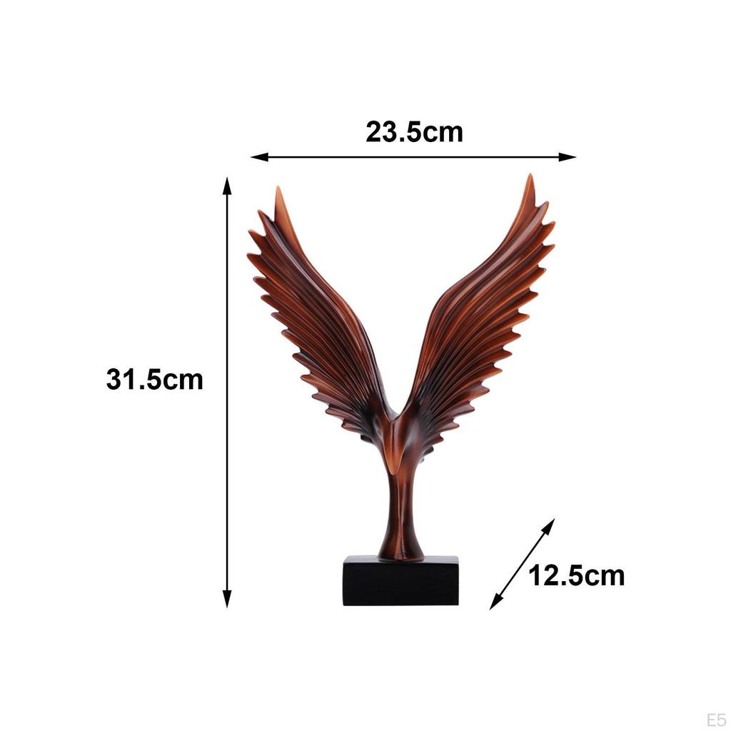 Eagle Statue Collectible Feng Shui Ornament Table Decoration Handmade Bookshelf Desk