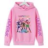 Christmas KPop Demon Hunters Hoodies Girls Rumi Hoody Casual Long Sleeve Children's Clothing Hoodies
