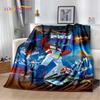 Cartoon T-Transformers Autobots Soft Flannel Blanket for Beds Bedroom Sofa Picnic,Throw Blanket for Cover Outdoor Leisure Gift