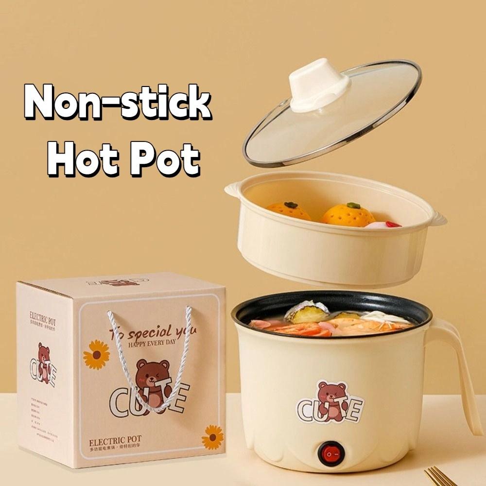 Anti Scalding Non-stick Electric Cooker Dry Boil Protection Non-stick Hot Pot  Dormitory