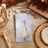 Vintage Feather Bronze Metal Bookmark with Chain Pendant - Perfect for Book Lovers and Writers