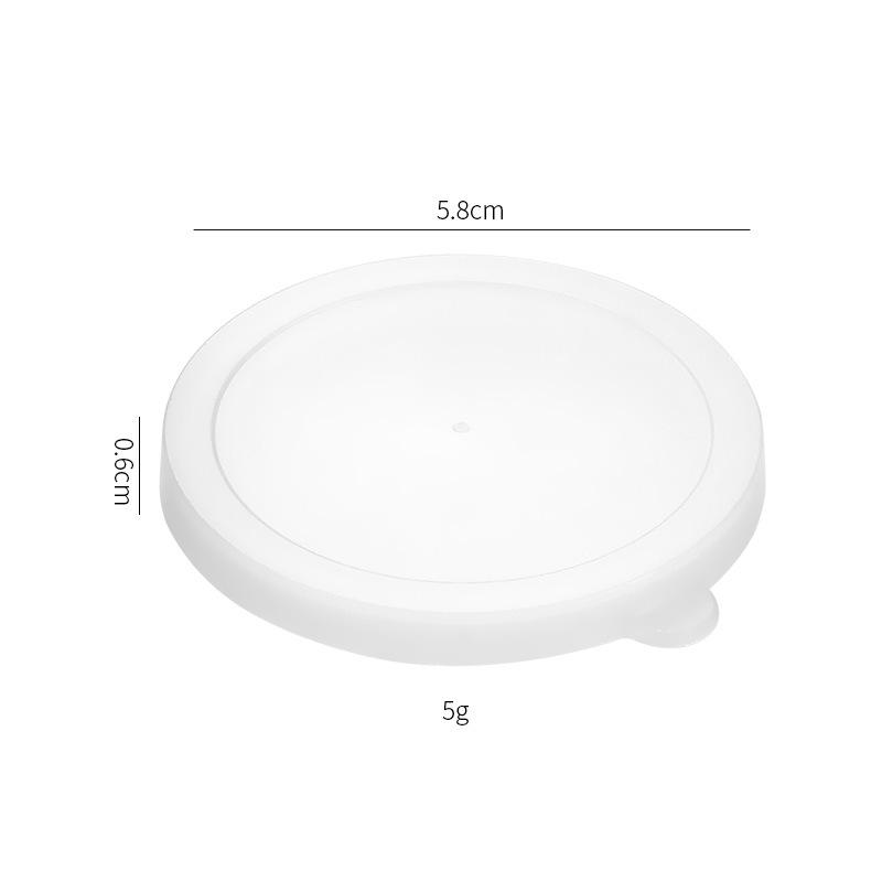 304 Stainless Steel 40ml Condiment Dish with Plastic Lid, Leak-proof Sauce Cup, Simple Ins Style Dipping Dish