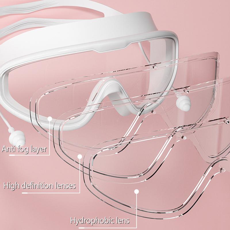 Lunettes de plongée professionnelles, étanches et antibuée, à grande monture, populaires en ligne, pour adultes