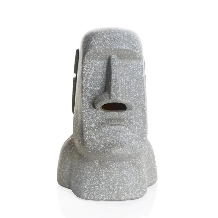 Portrait Paper Towel Box Resurrection Island Stone Statue Tissue Case Resin Office Desktop Napkin Dispenser Halloween Decoration