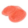 Shower Foot Scrubber Silicone Skid Resistance Shower Foot Massager Mat with Strong Suction Cups for Men Women Red