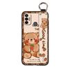 Silicone Anti-knock Phone Case For Tecno Spark 7/Spark7T Anti-dust Wrist Strap Cartoon Phone Holder Fashion Design Ring
