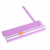 Paper Cutter Small Mini Folding Clear Scale Burrs Free Carbon Steel Cutting Scrapbook Paper Trimmer Purple