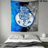 FC Porto Wall Tapestry Aesthetic Wall Hanging Printed Fabric Blanket Decorative Tapestries for Bedroom Living Room Home Decor