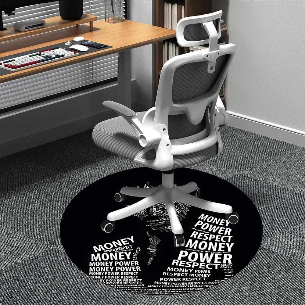 

1PC Scarface Office Round Rug, Non-slip, Soft and Durable Office Rug for Interior Decoration, Perfect for Office yy250915034 80cm by 80cm