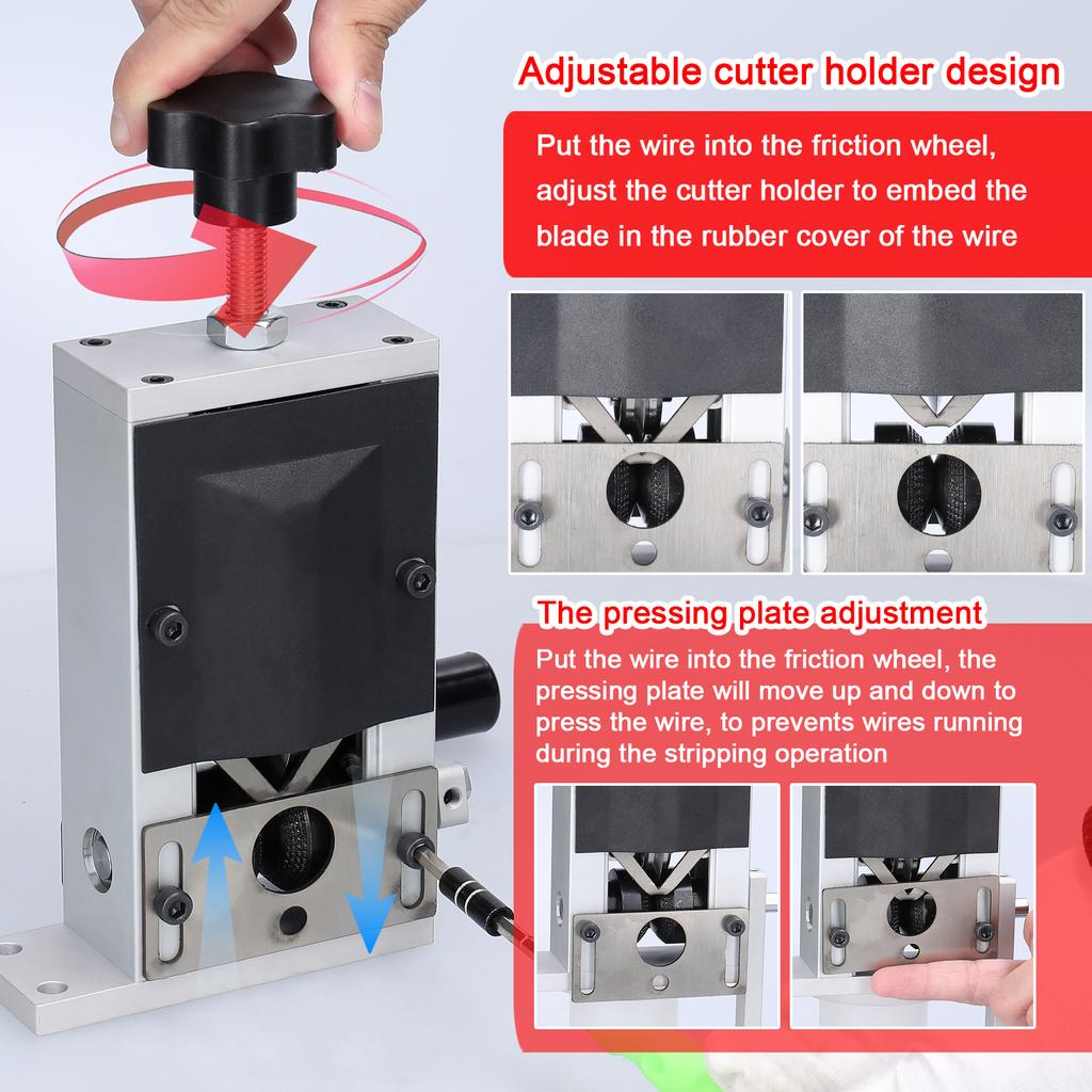 Dispozitiv de dezlipire portabil de uz casnic din aliaj de aluminiu Instrument manual de dezlipire a cablului Mașină de decojit