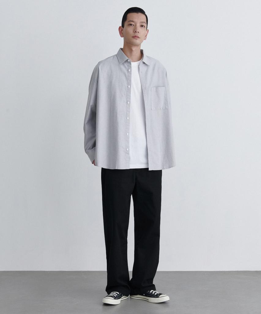 MUSINSA STANDARD Wide Chino Pants [Black]
