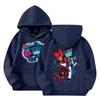 Child Fashion Lightweight Long Sleeve Pullover With Pockets  Print Hoodie