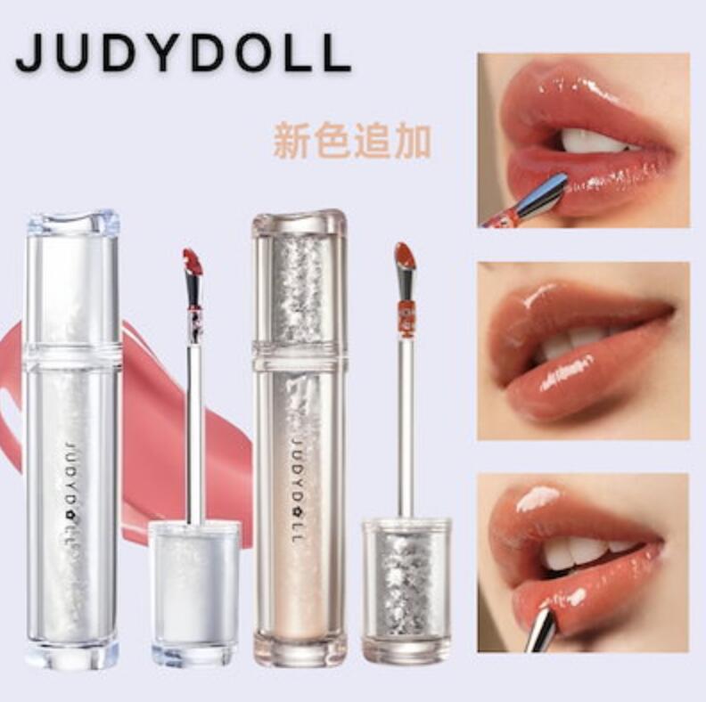 Genuine product JUDYDOLL Iron Tint Lip Gloss Shiny Makeup Mucous Cosmetics Chinese One-Hon Judy Doll Rabbit Tongue Scented Cool Tone Warm Affordable