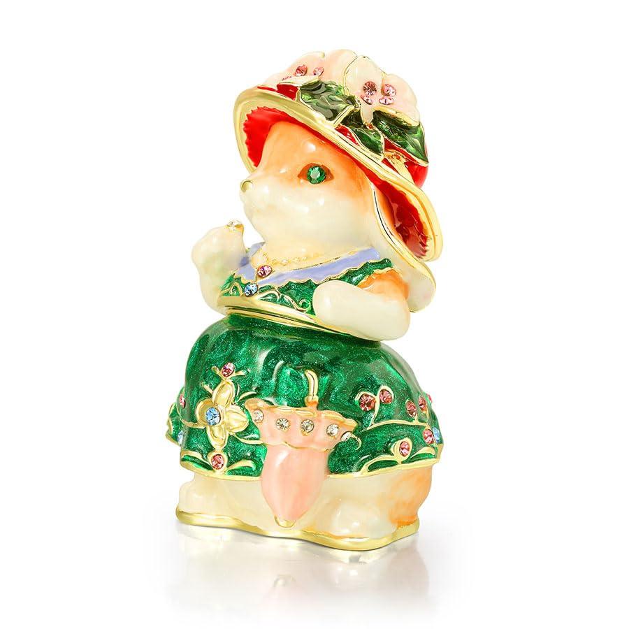 Piearth, the leading brand of crystal jewelry boxes. Find the Rabbit Lady jewelry box at the Piearth Direct Shop.