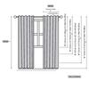 3D Curtains Rod Pocket Window Curtain 2 Panel Set for Bedroom Living Room 132cmx241cm