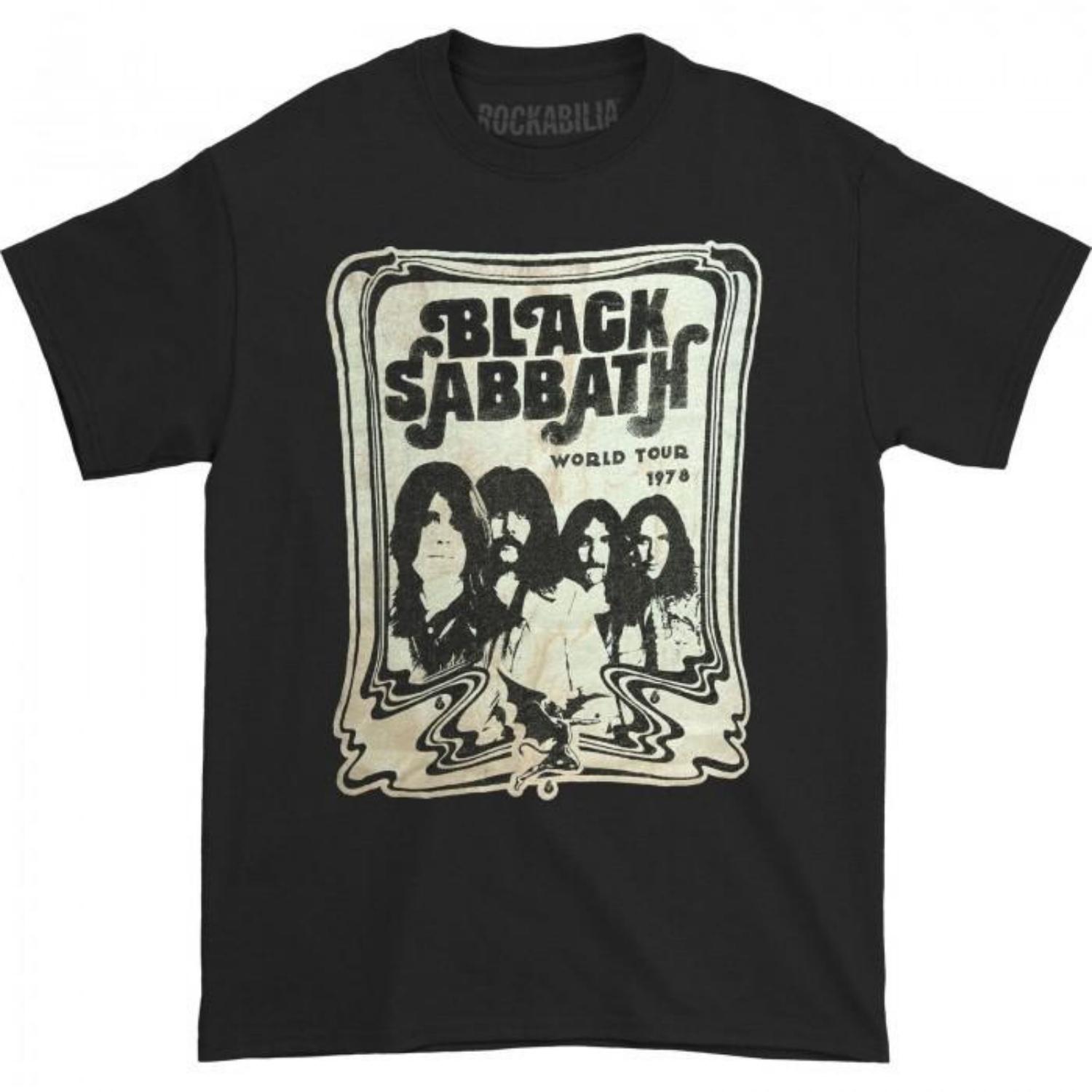 Black Sabbath Unisex Adult World Tour 1978 T-Shirt S чёрный