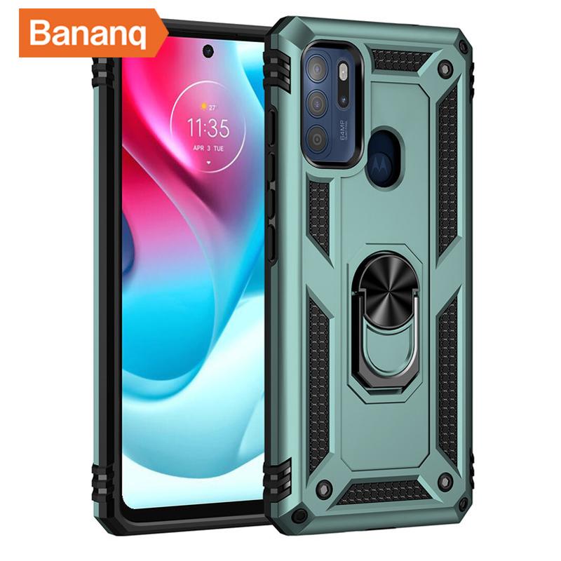 

Чехол-подставка Bananq Ring для Motorola G14 G54 G22 G31 G41 G51 G71 G9 Play G Stylus Edge 30 Pro E6s E6i E7 Plus E7i Power E32 For Moto E7i Power темно-зеленого