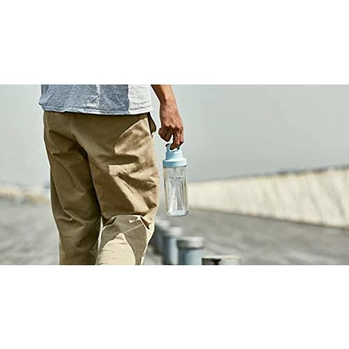 KINTO To-Go Bottle, 360ml, White, with Straw, Lightweight, Dishwasher Safe, Double Walled, 20061