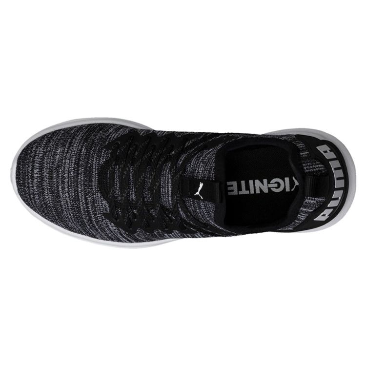 Puma Ignite Flash Evoknit Low Top Sports Shoes Women Sneakers Black Gray 190511-01