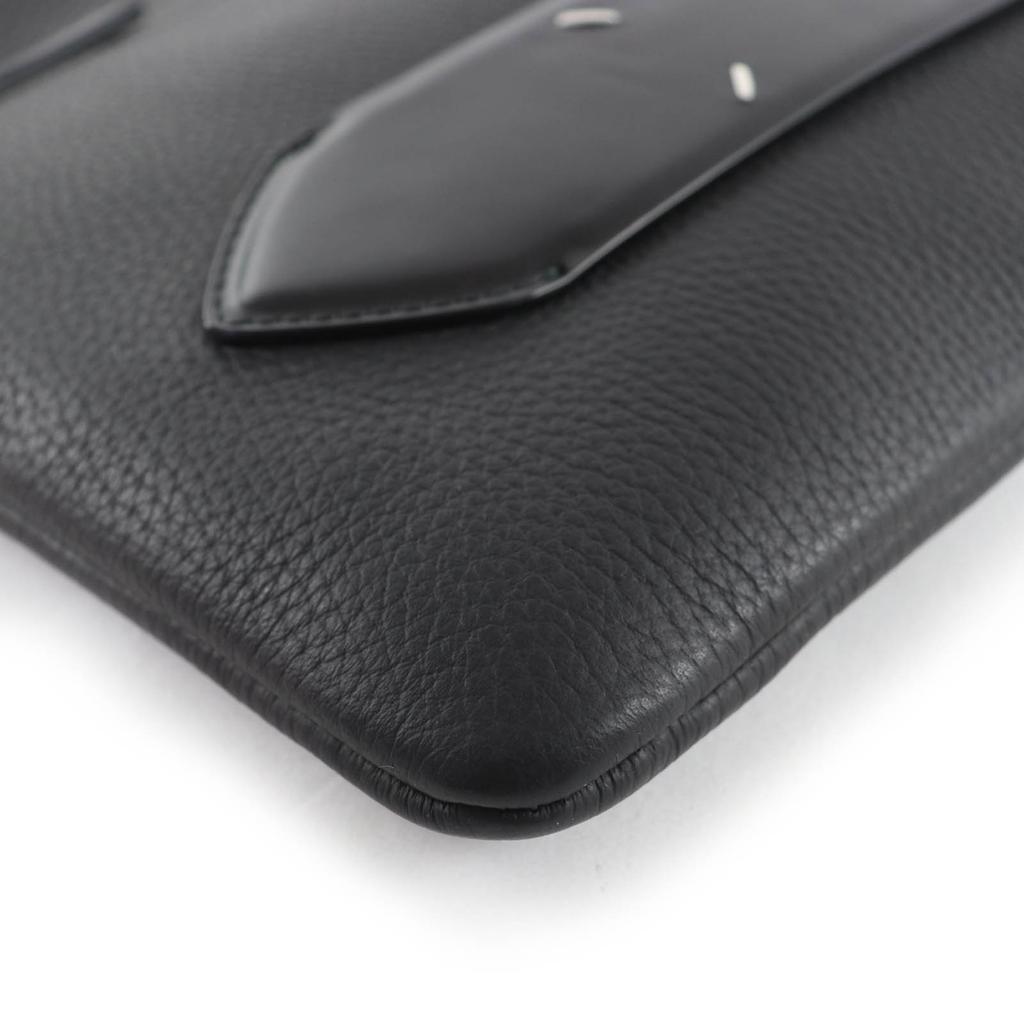 Excellent Maison Margiela Shoulder Bag 5AC On-Body Leather black SB1WG0017 Used