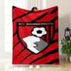 AFC Bournemouth Logo Blanket Design Print Blanket Soft and Cozy Perfect for the Living Room Bed Sofa or a Nap,gift