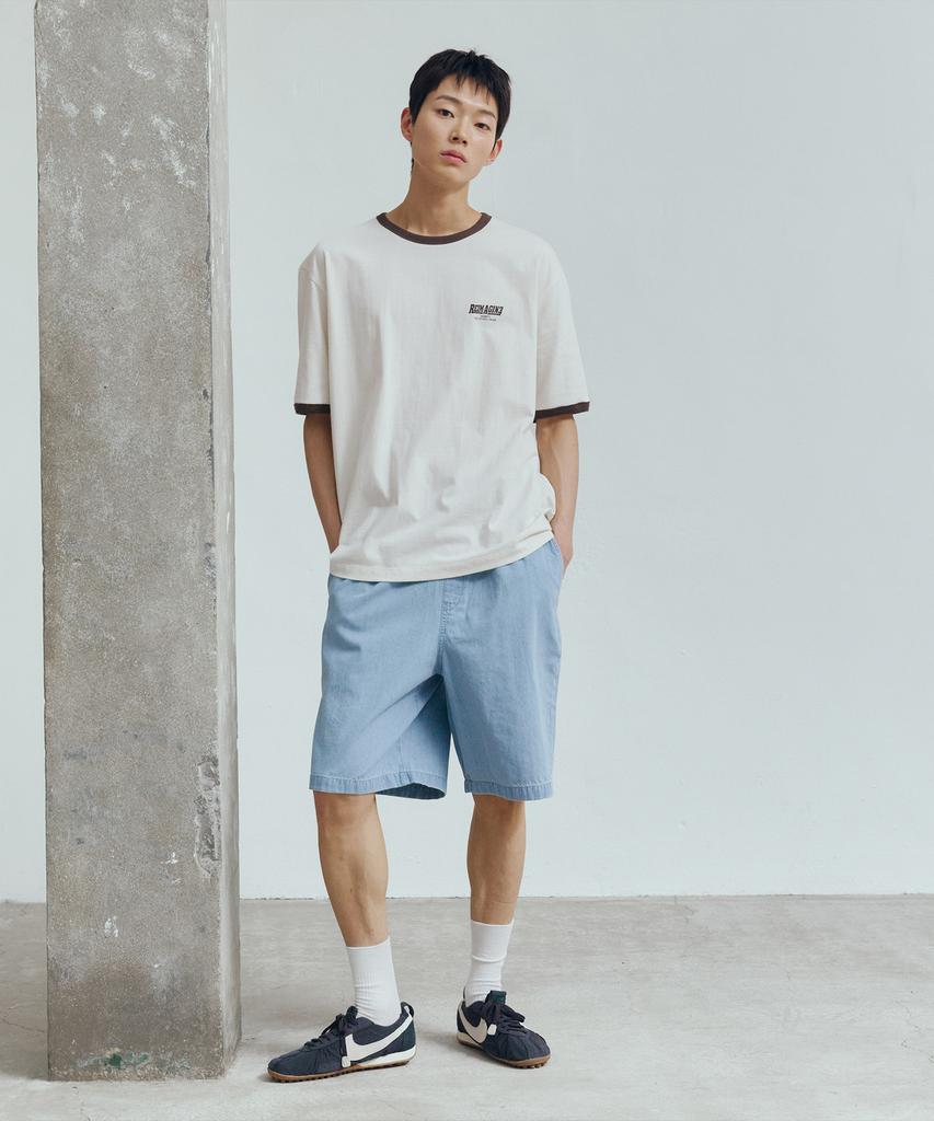 MINDBRIDGE [On] Graphic Oversized Ringer Short Sleeve T-Shirt - 2 Colors