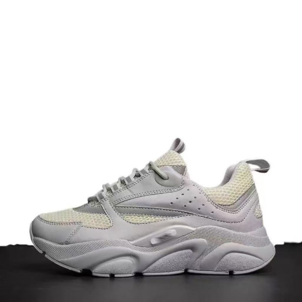 

Men s shoes B22 dad shoes breathable platform shoes color matching fashion sports shoes men s casual shoes 36 серый
