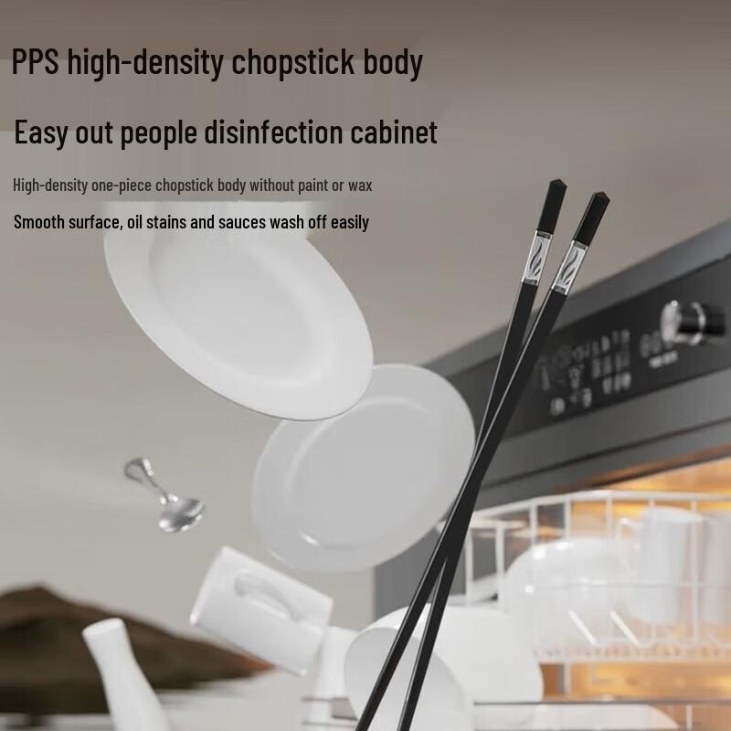 Premium Heat-Resistant Alloy Chopsticks (10 Pairs)