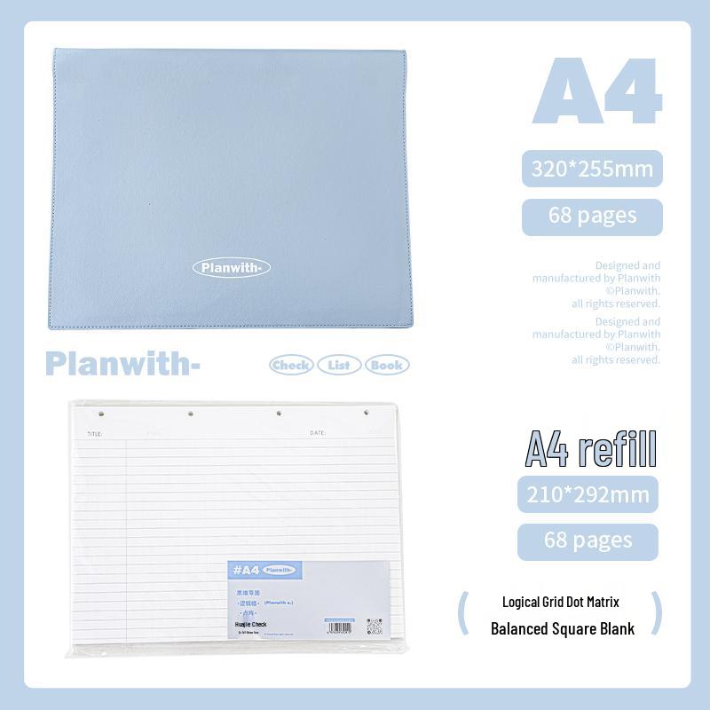 A4 Mind Map Loose-Leaf Binder for Graduate Exams with B5 Refill, Top-Bound Notebook