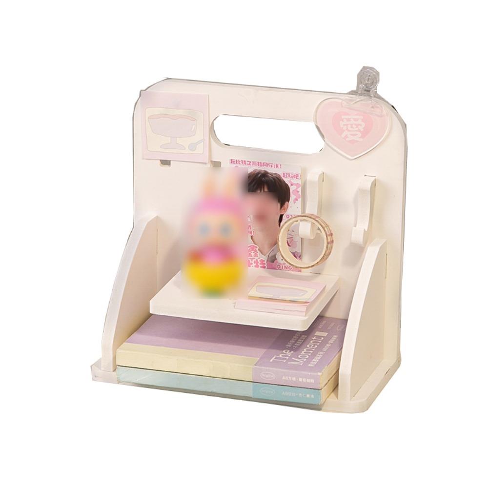 INS Small Card Display Shelf Partition Desks Pegboard Vertical Desktop Hole Board  Office