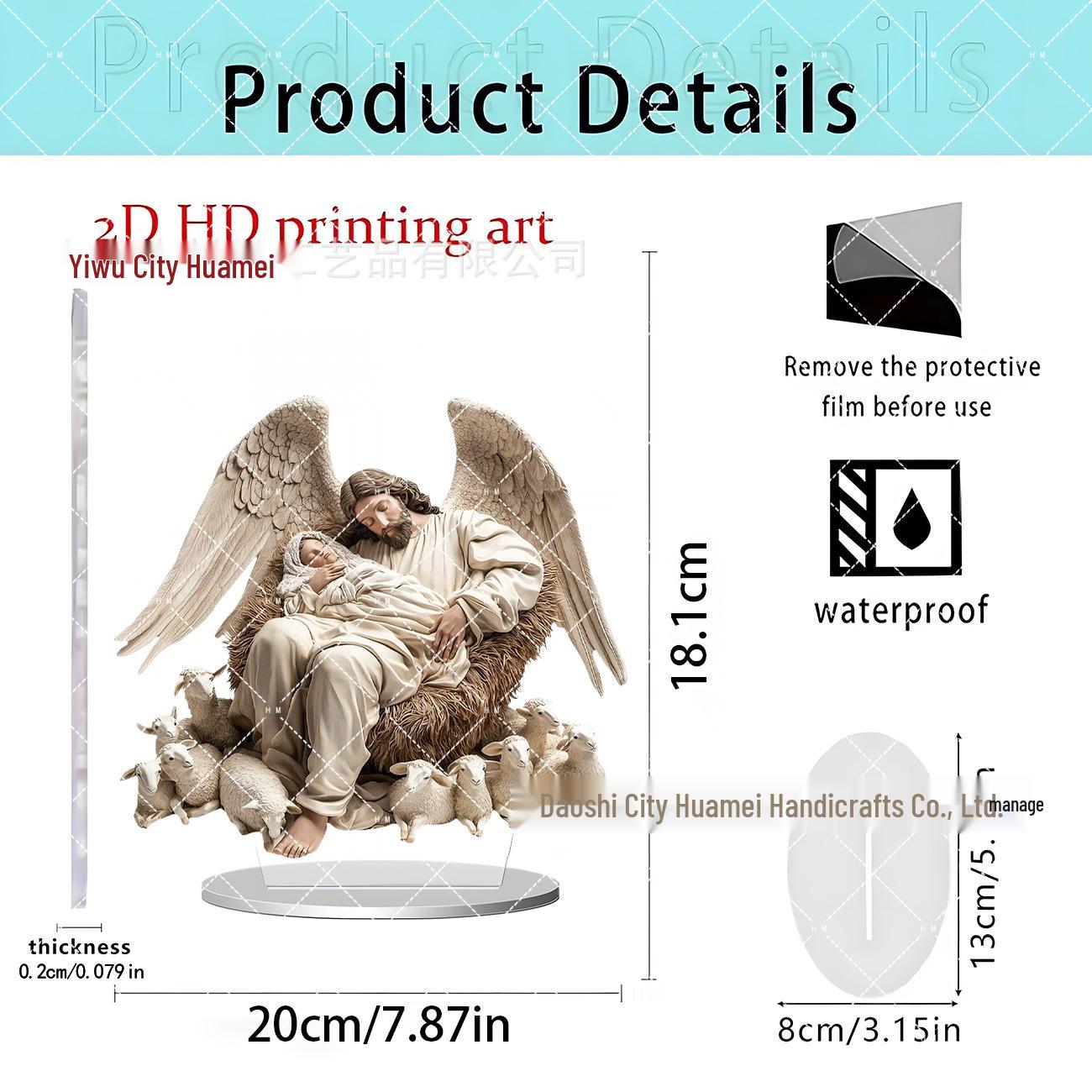 Custom 2D Acrylic Moon Standee: Valentine s, Easter, Moon Festival Decoration