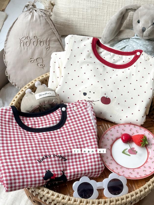 Year Model Warm Home Wear Set: Infant High Waist Mulberry Silk Two-Piece with Belly Protection